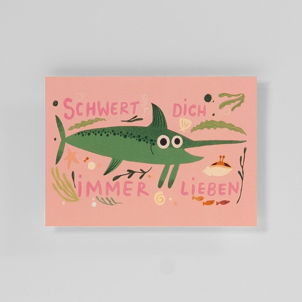 Postkarte Schwert Dich Immer Lieben