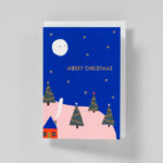 Weihnachtskarte Merry Christmas Winterzauber