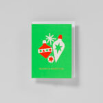 Minikarte Season's Greetings Christbaumkugeln