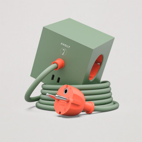 Mehrfachsteckdose Bauhaus Edition Gecko Bloom / Avolt Square 1