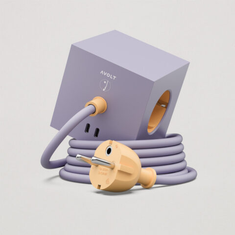 Mehrfachsteckdose Bauhaus Edition Lavender Glow / Avolt Square 1