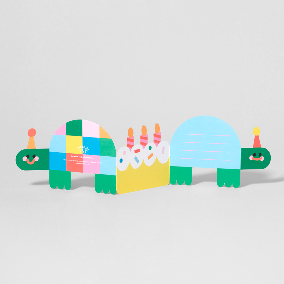 Geburtstagskarte Schildkröte Leporello Karte – Bild 4