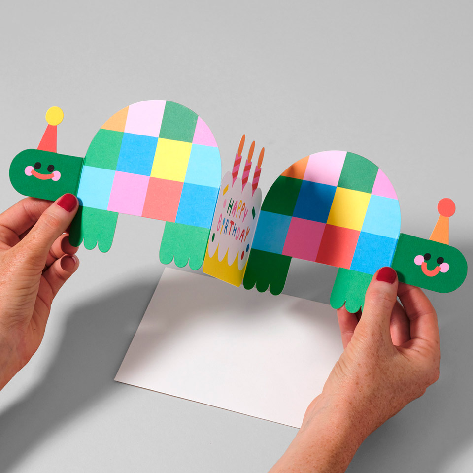 Geburtstagskarte Schildkröte Leporello Karte – Bild 6