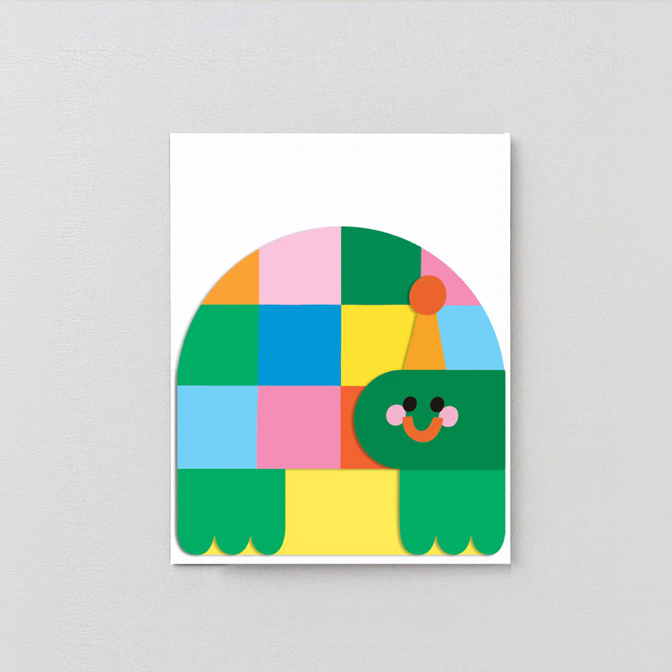 Geburtstagskarte Schildkröte Leporello Karte