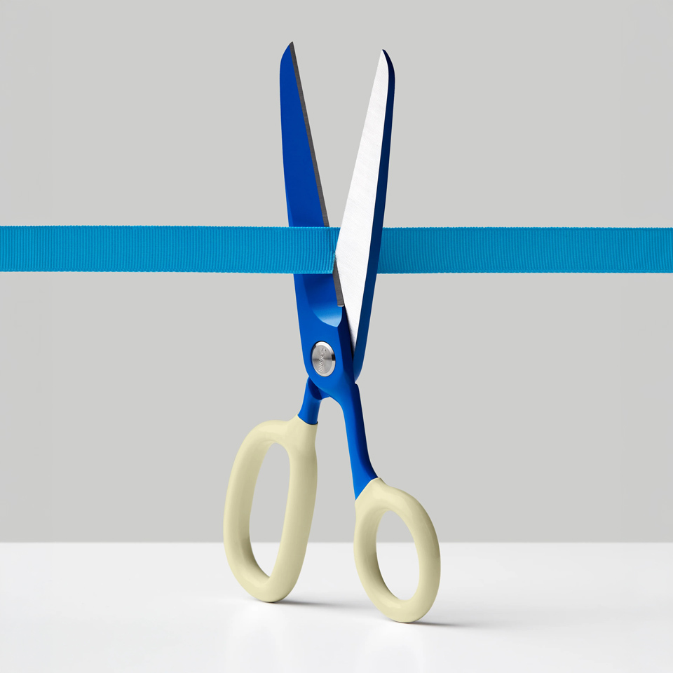 Chroma Schere Blau/Grau – Bild 3